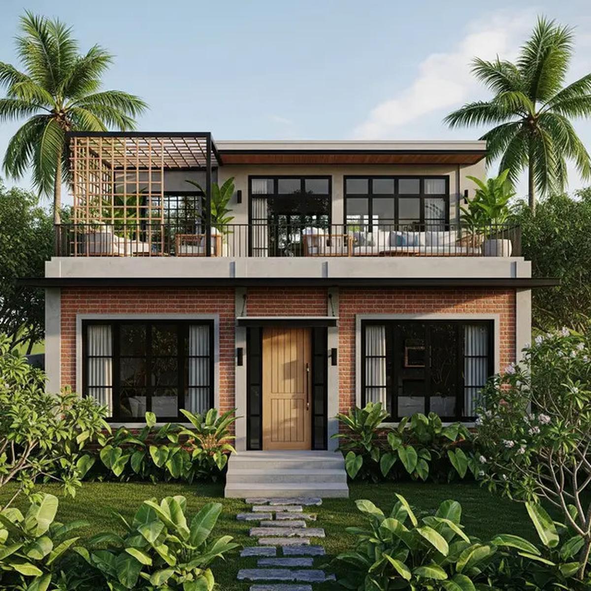 8 Model Rumah Sederhana Tapi Mewah dengan Atap Datar dan Rooftop, Inspirasi Hunian Masa Kini