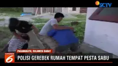 Dari tangan tersangka polisi menyita 21 paket sabu siap edar dan alat isap sabu.