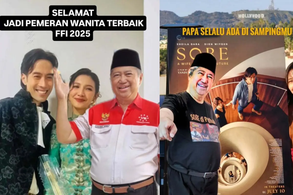 Potret Dukungan Ayah Vidi Aldiano untuk Sheila Dara saat Raih Piala Citra FFI 2025