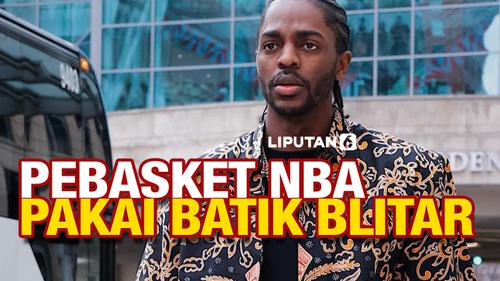 VIDEO: Lagi, Pebasket NBA Justin Holiday Pakai Batik Khas Blitar