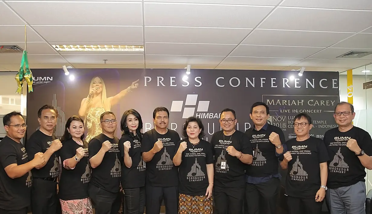 “Untuk Mariah Carey, kami mengajukan untuk memakai batik saat konser, dan mengunjungi Balai Ekonomi Desa (Balkondes). Tapi masih dipertimbangkan,” ujar Palwoto. (Bambang E. Ros/Bintang.com)