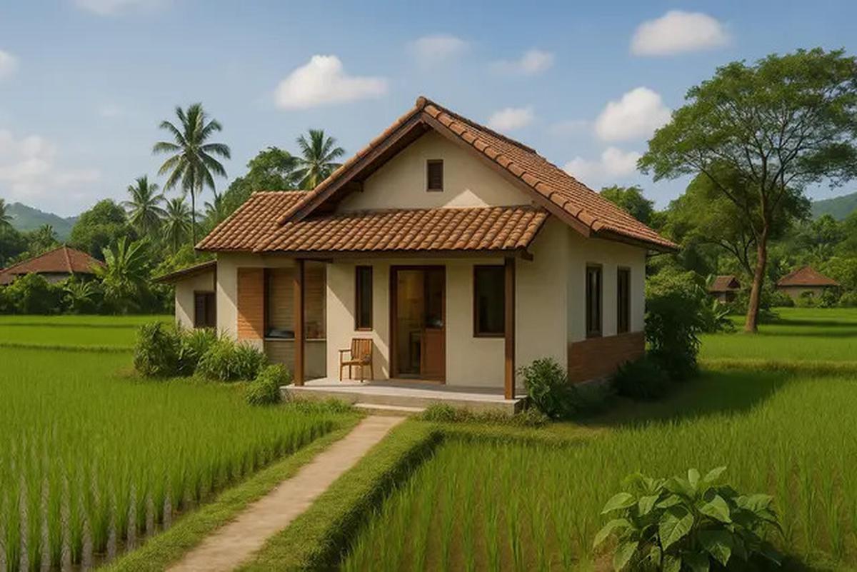 10 Gambar Rumah Tepi Sawah yang Simpel dan Menawan, Cocok Jadi Ide Hunian 2025