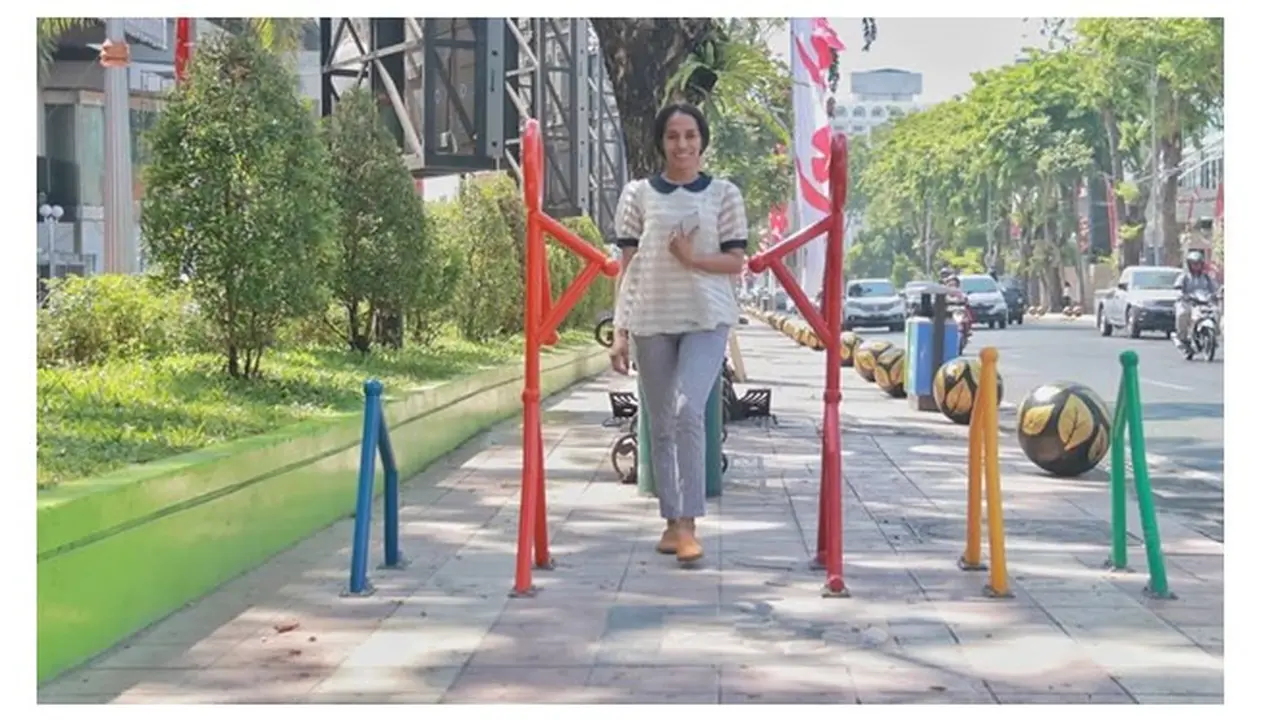 6 Potret Trotoar di Surabaya, Indah dan Aman untuk Pejalan Kaki