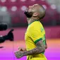 Dani Alves, kapten timnas Brasil di Olimpiade Tokyo 2020 (AFP/Pedro Pardo)