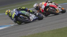 Aksi terbaik para pebalap MotoGP di Indianapolis,Amerika Serika pada Minggu (9/8/2015).
