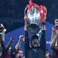 Manajer Liverpool, Jurgen Klopp, berhasil membawa timnya merengkuh trofi juara Liga Champions musim ini. (AFP/Paul Ellis)