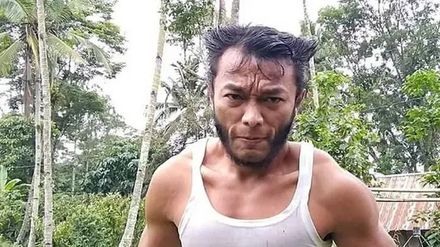 7 Potret Hendry, Pria Toraja yang Gayanya Mirip dengan Wolverine