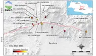 Sesar Lembang merupakan sesar aktif, yang kapan saja bisa merilis gempa. (Liputan6.com/ Dok BMKG)