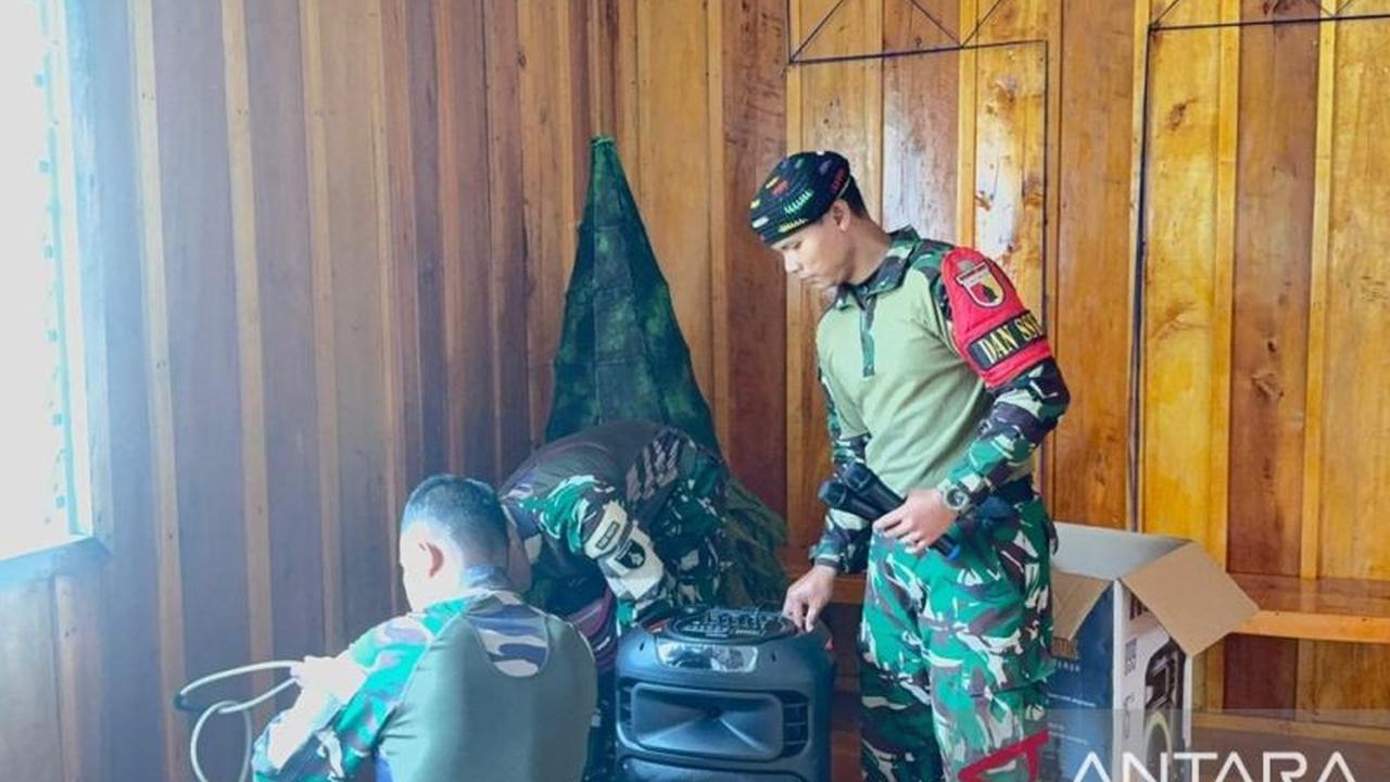 Satgas Yonif 511 Beri Bantuan Pengeras Suara, Pererat Toleransi di Gereja Malagai Papua Pegunungan