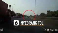 Beredar video aksi nekat masih dilakukan oleh seorang pemuda yang menyebrang di jalan tol.