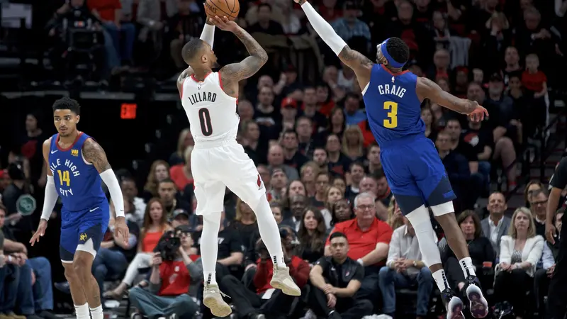 NBA: Lewat 4 OT, Blazers Bekuk Nuggets