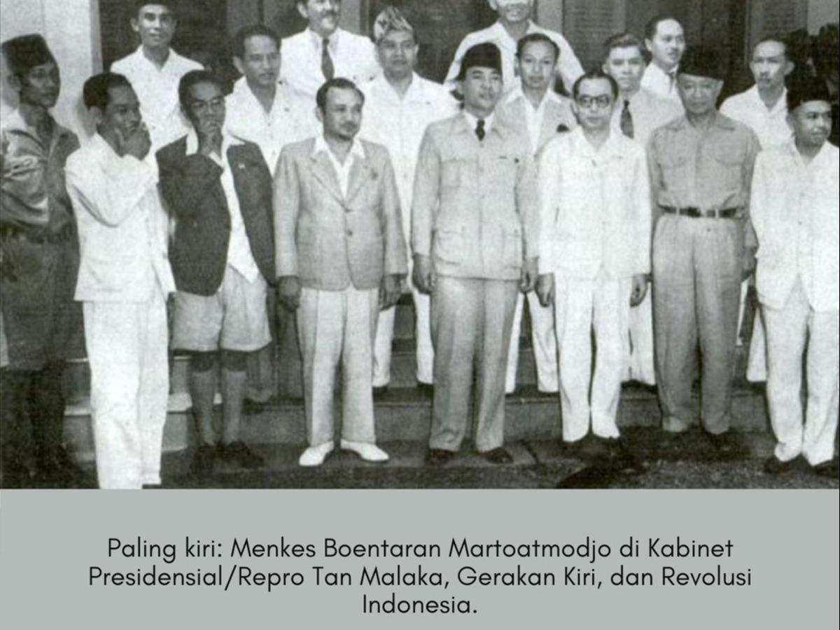 Presiden Soekarno menunjuk langsung Boentaran sebagai Menteri Kesehatan Pertama RI Kabinet Presidensial.