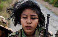 FOTO: Perempuan-Perempuan Tangguh Mandalay Tak Gentar Perangi Junta Militer Myanmar