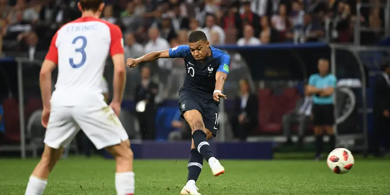 Striker Prancis Kylian Mbappe Cetak Gol Keempat