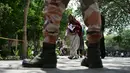 Sebagai negara demokrasi terbesar di Asia Selatan, India menggelar proses pemilu terpanjang. (Sajjad HUSSAIN/AFP)