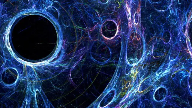 Ilustrasi dark matter stride