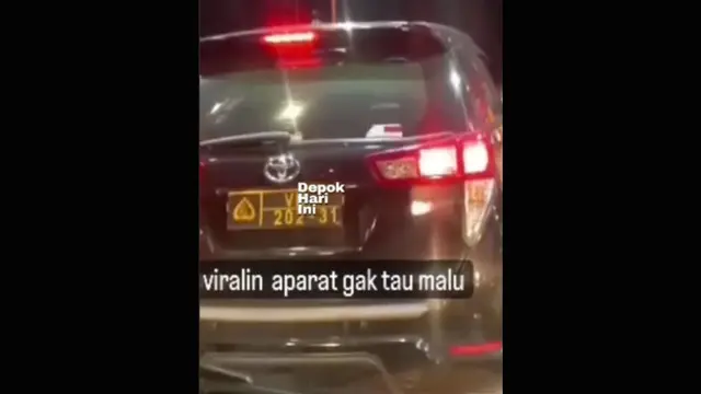 Pengendara Mobil Dinas Kepolisian Enggan Bayar Tol