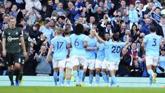 Manchester City pesta gol saat menjamu Southampton dalam lanjutan pertandingan kesembilan Liga Inggris 2022/2023.