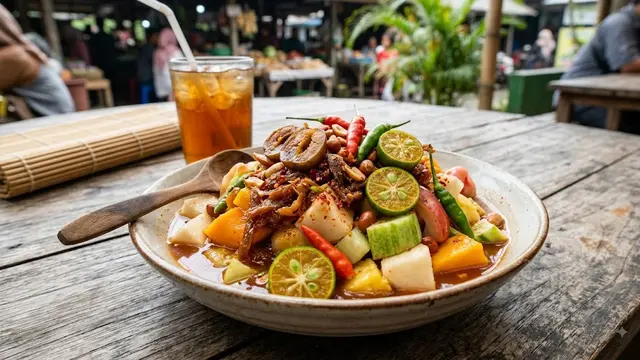 Resep Asinan Kiamboy, Paduan Buah Segar dengan Kuah Pedas Manis