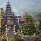 Pura Besakih Bali selesai ditata dengan total menelan anggaran Rp 911 miliar. Pura Besakih merupakan tempat ibadah yang sangat disucikan oleh umat Hindu di seluruh Indonesia. (Dok Kementerian PUPR)