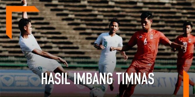 VIDEO: Hasil Imbang Timnas Indonesia U-22 Vs Myanmar