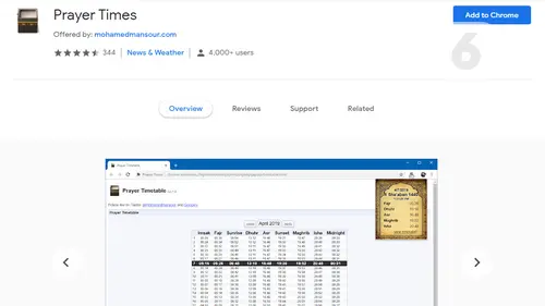 Ekstensi Pengingat Jadwal Salat di Google Chrome.
