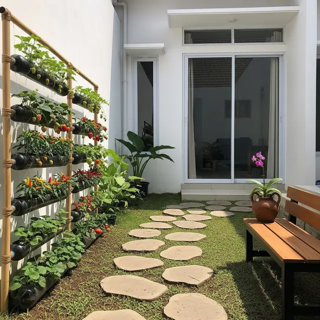 9 Desain Taman Buah Mini dengan Jalur Taman Natural, Estetis dan Produktif
