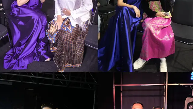 Gaya Luna Maya Tampil Glamor Klasik dengan Gaun Biru di Acara Penghargaan