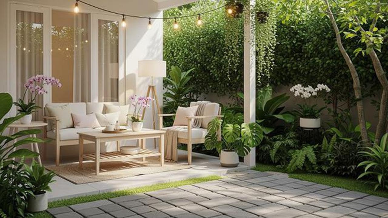 7 Ide Teras Belakang dengan Taman Mini ala Rumah Skandinavia, Nyaman dan Estetik
