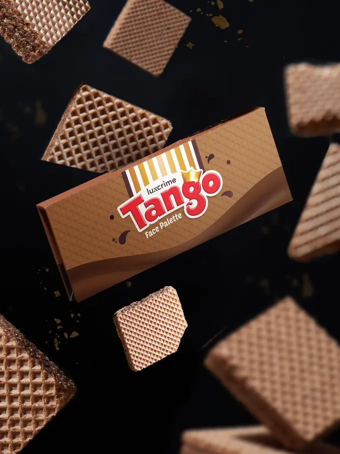 Intip Kolaborasi Luxcrime dengan Tango, Luncurkan Face Palette Beraroma Wafer Cokelat