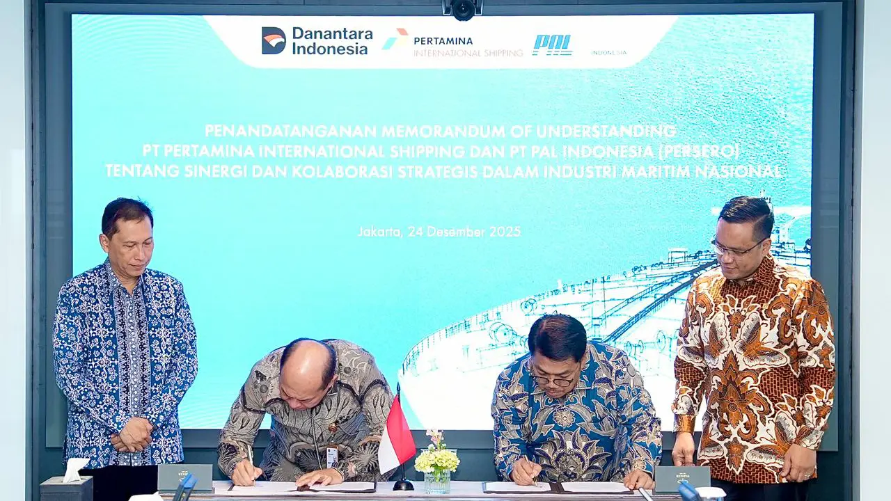 PT Pertamina International Shipping (PIS) dan PT PAL Indonesia kerja sama di bidang maritim. (Dok PIS)
