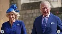 Perayaan Paskah Pertama di Masa Pemerintahan Raja Charles III, Keluarga Kerajaan Tampil Serba Biru.&nbsp; foto: Instagram @royaltea