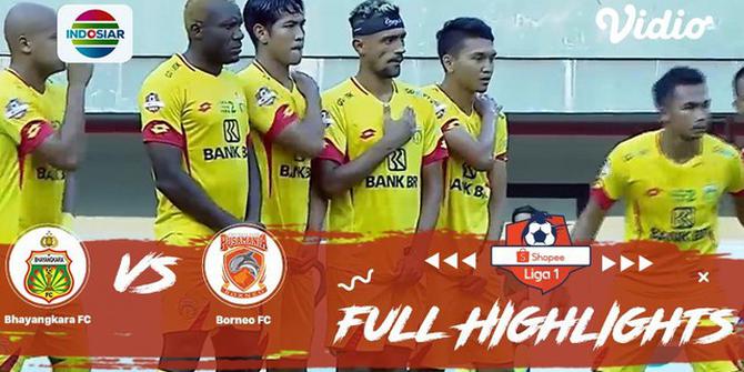 VIDEO: Highlights Liga 1 2019, Bhayangkara FC vs Borneo FC 1-1