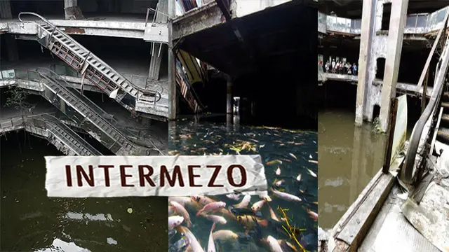 INTERMEZO : Terbengkalai, Mall Ini Dijadikan Kolam Ikan