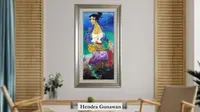 Lukisan seorang Wanita karya Hendra Gunawan ikut dilelang. (Istimewa)
