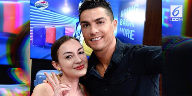 VIDEO: Wow, Rianti Cartwright Ketemu Cristiano Ronaldo