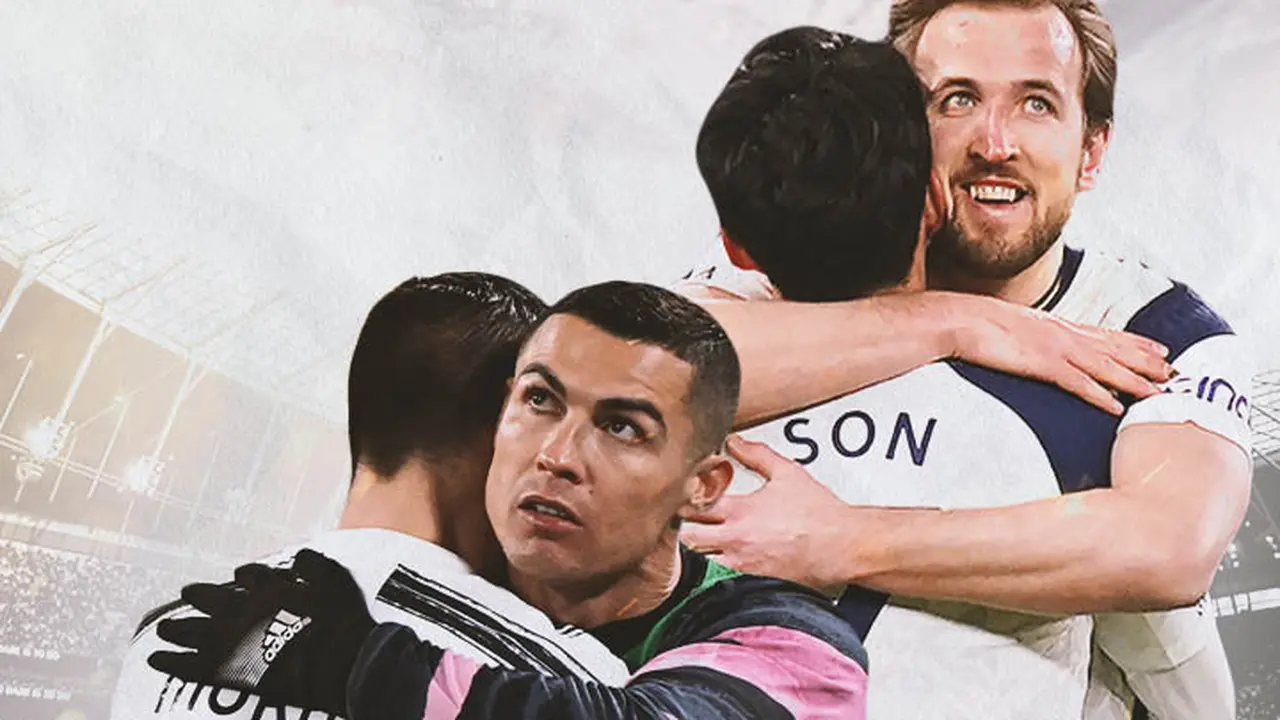 Ilustrasi - Cristiano Ronaldo-Alvaro Morata dan Harry Kane-Son Heung-min