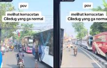Macetnya Ngga Ngotak, Di sepanjang jalan Ciledug, hampir semua kendaraan yang ada adalah bus.