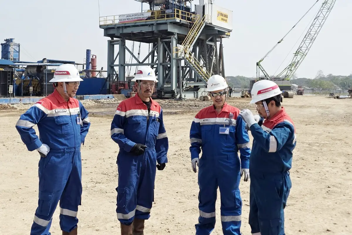 PT Pertamina Drilling Services Indonesia (Pertamina Drilling) melalui Rig PDSI#15.3/N110-M (1500 HP) berhasil menyelesaikan pengeboran sumur pengembangan JAS-034 milik PT Pertamina EP Zona 7 di Struktur Jatiasri, Jawa Barat. Dok Pertamina Drilling