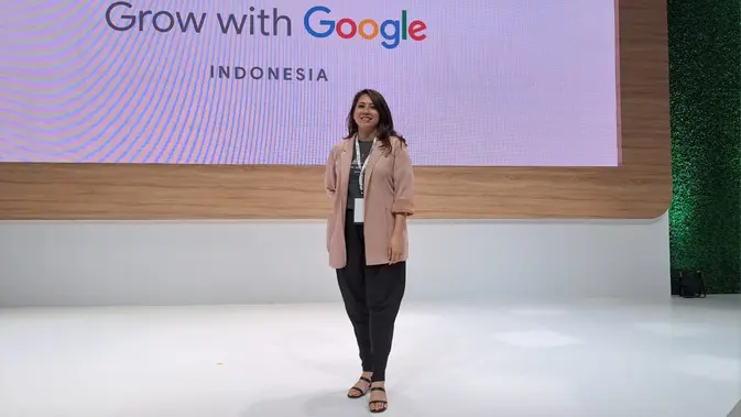 <p>Lead Program Bangkit sekaligus perwakilan Google Indonesia, Dora Songco di ajang Grow With Google Indonesia. /Dinda Charmelita Trias M</p>