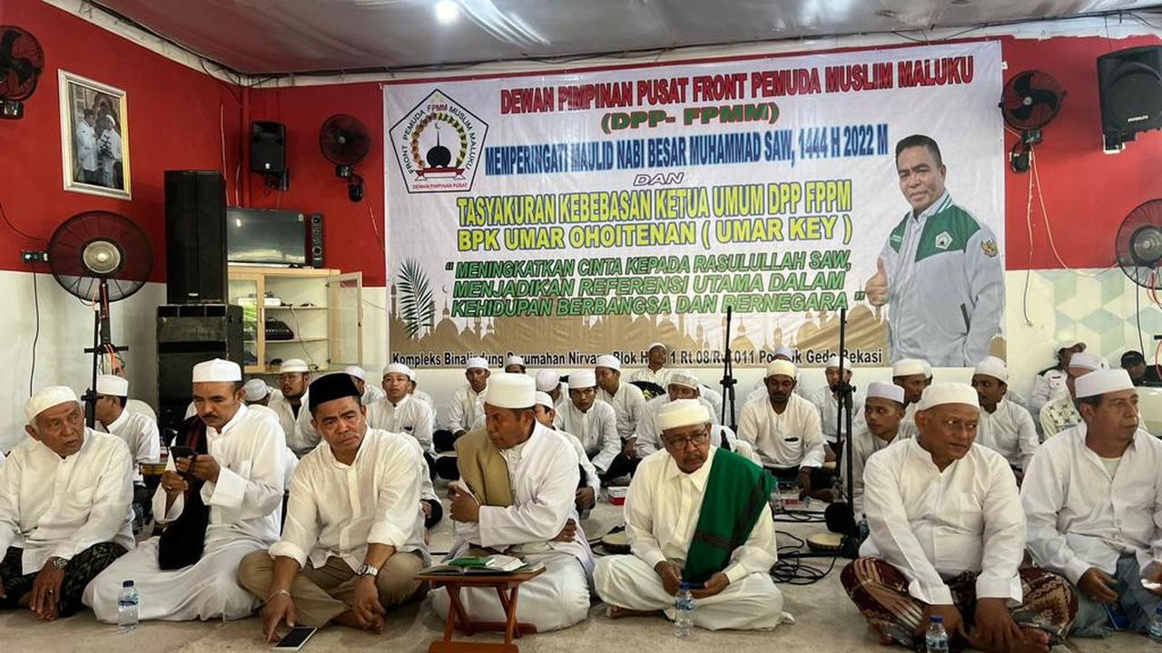 Acara Maulid Nabi Muhammad SAW dan santunan anak yatim, yang digelar DPP Front Pemuda Muslim Maluku (FPMM) Senin (17/10/2022) (Istimewa)