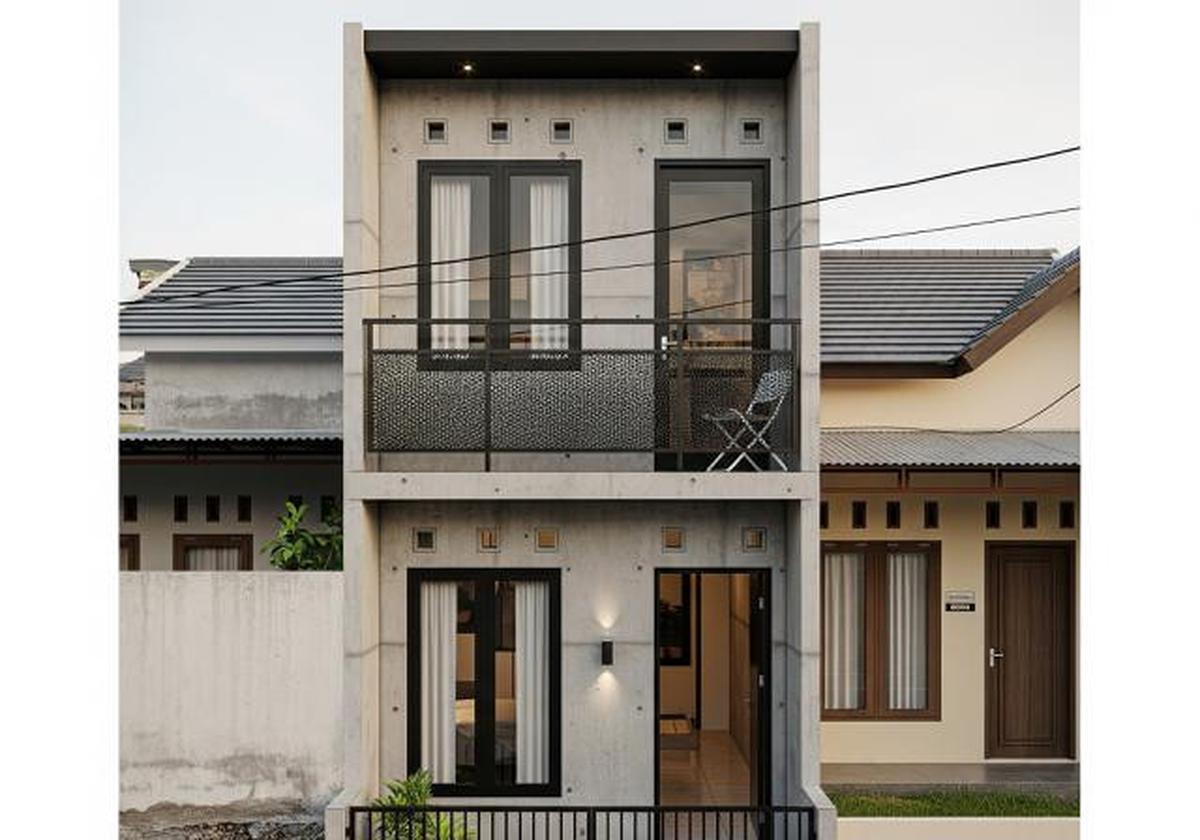 7 Desain Tampak Depan Rumah Mungil dengan Balkon Mini, Panduan untuk Hunian Estetik dan Fungsional