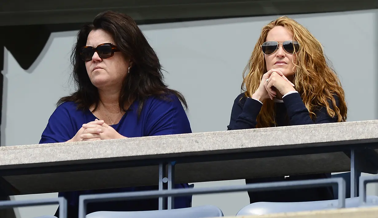 Rossie O'Donnell dan Michelle Rounds. (Bintang/EPA) Sumber: lesbianlife.about.com