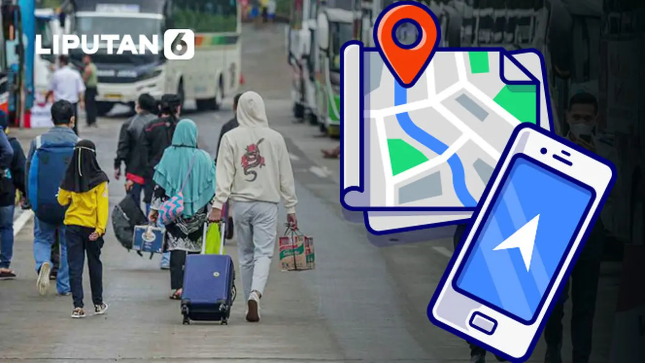 Banner Infografis Deretan Aplikasi Pantau Jalur Mudik Lebaran 2026.