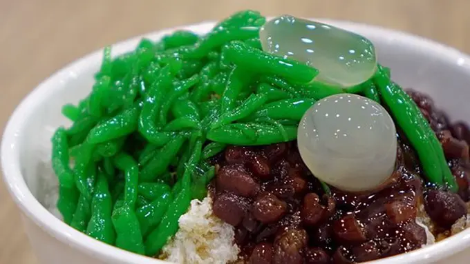 Ilustrasi es cendol kacang merah./Copyright pexels.com/cegoh