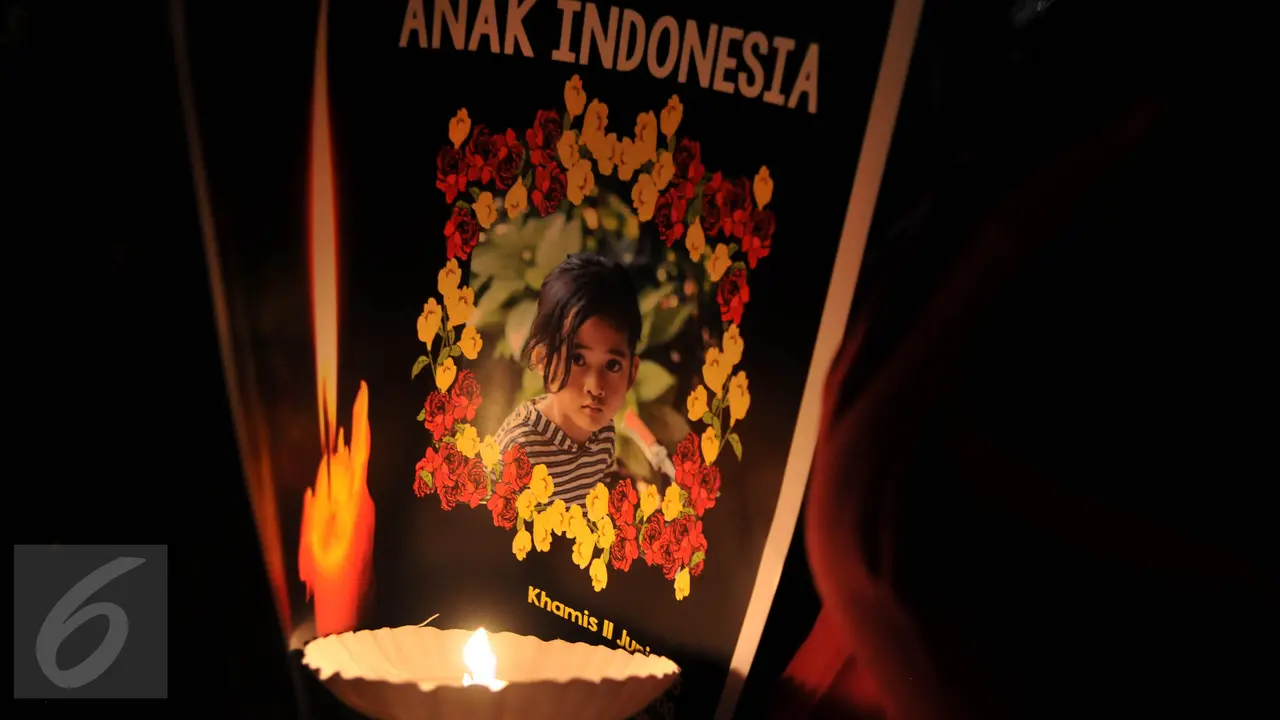 Aksi Simpatik 1000 Lilin untuk Angeline di Bundaran HI