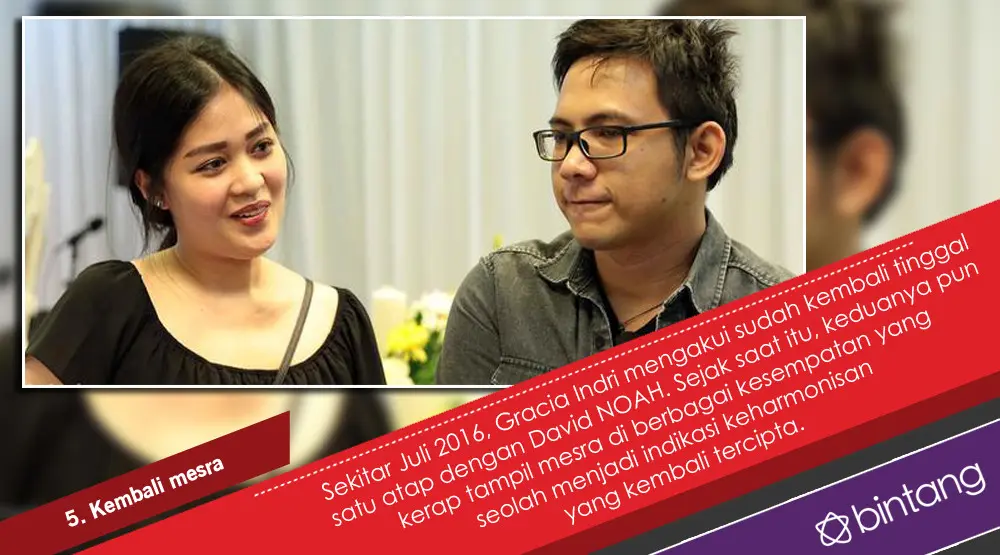 Jatuh Bangun Gracia Indri dan David NOAH Pertahankan Rumah Tangga. (Foto: Deki Prayoga, Desain: Nurman Abdul Hakim/Bintang.com)