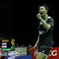 Tunggal putra Indonesia Ihsan Maulana Mustofa lolos ke final Thailand Open Grand Prix Gold 2015. (Liputan6.com/Humas PP PBSI)