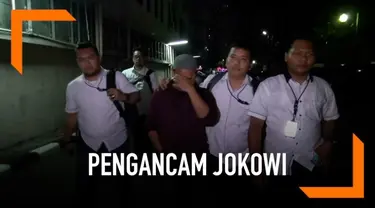 HS, tersangka pengancam Presiden Jokowi terus menjalani pemeriksaan intensif di kepolisian.