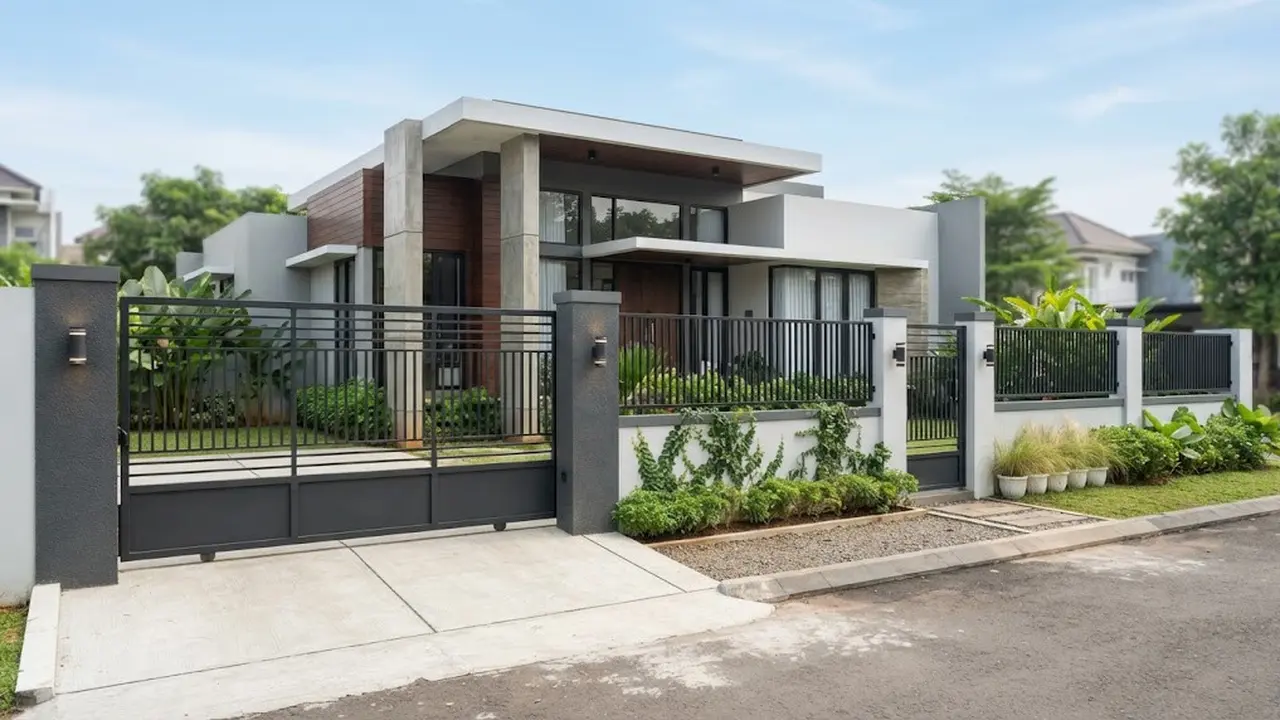Ide Pagar Rumah Hemat Material